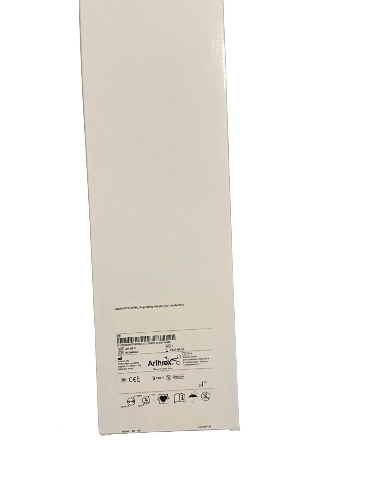 Arthrex AR-9811 Apollo RF MP90, Ablator 90° 2027-2028