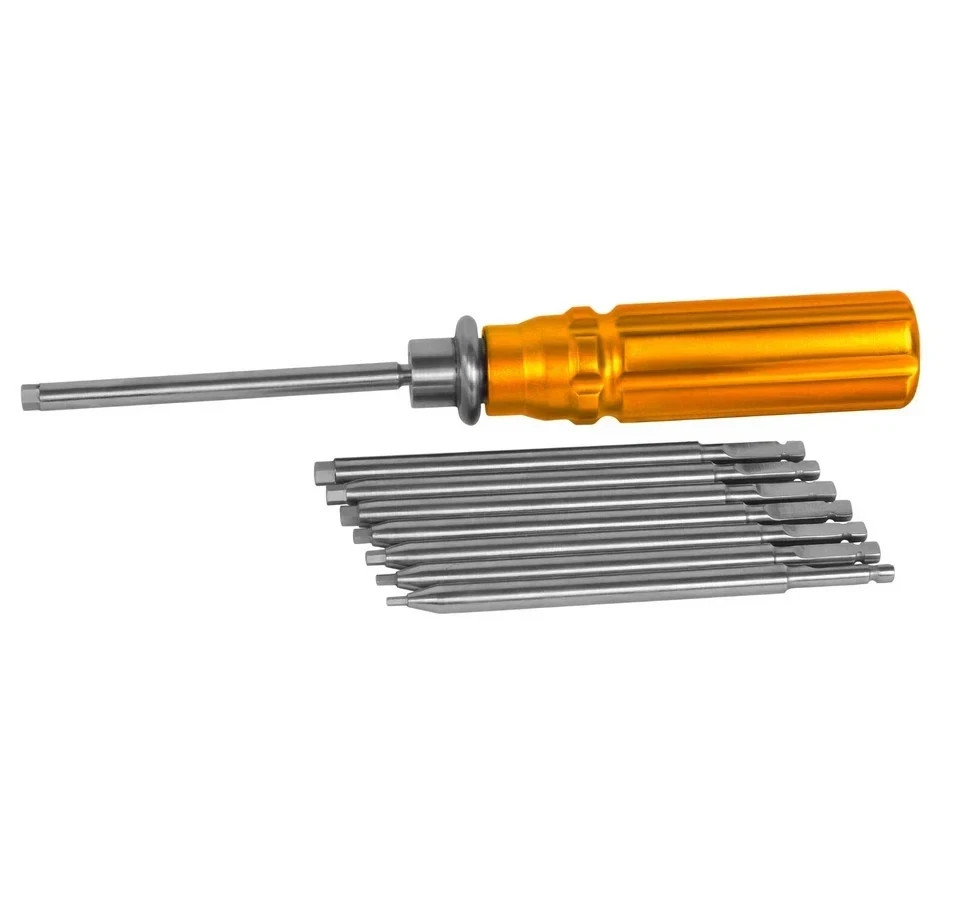 Orthopedic Bone Screwdriver 9Pc Set Quick Coupling Handle Surgical Instruments
