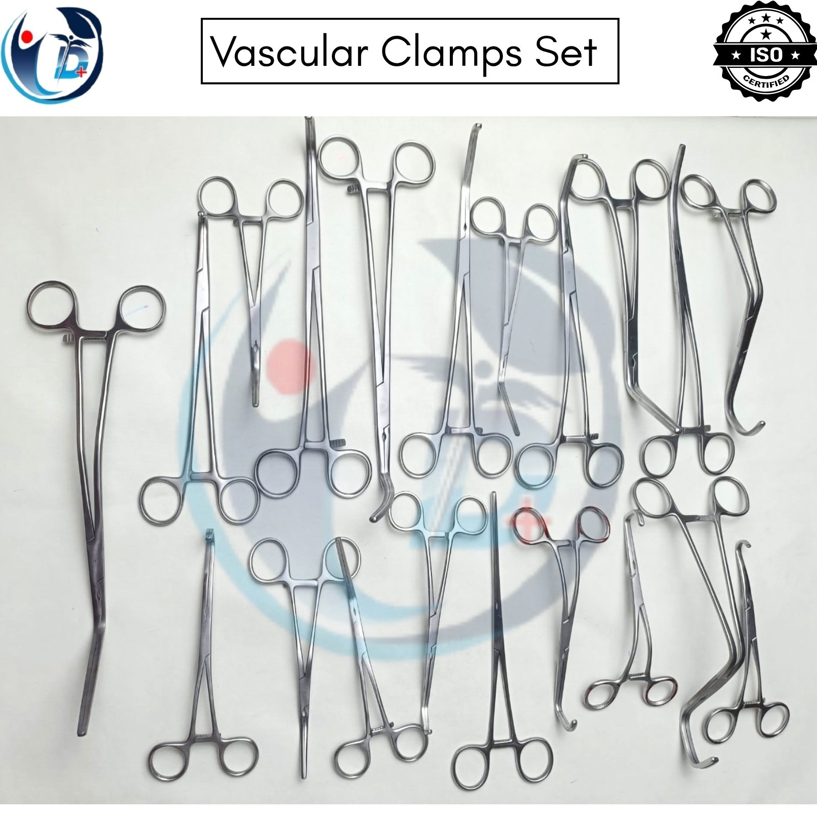 Vascular Clamps Surgery Instruments Debaky 20 Pcs Set Surgical Instruments CE