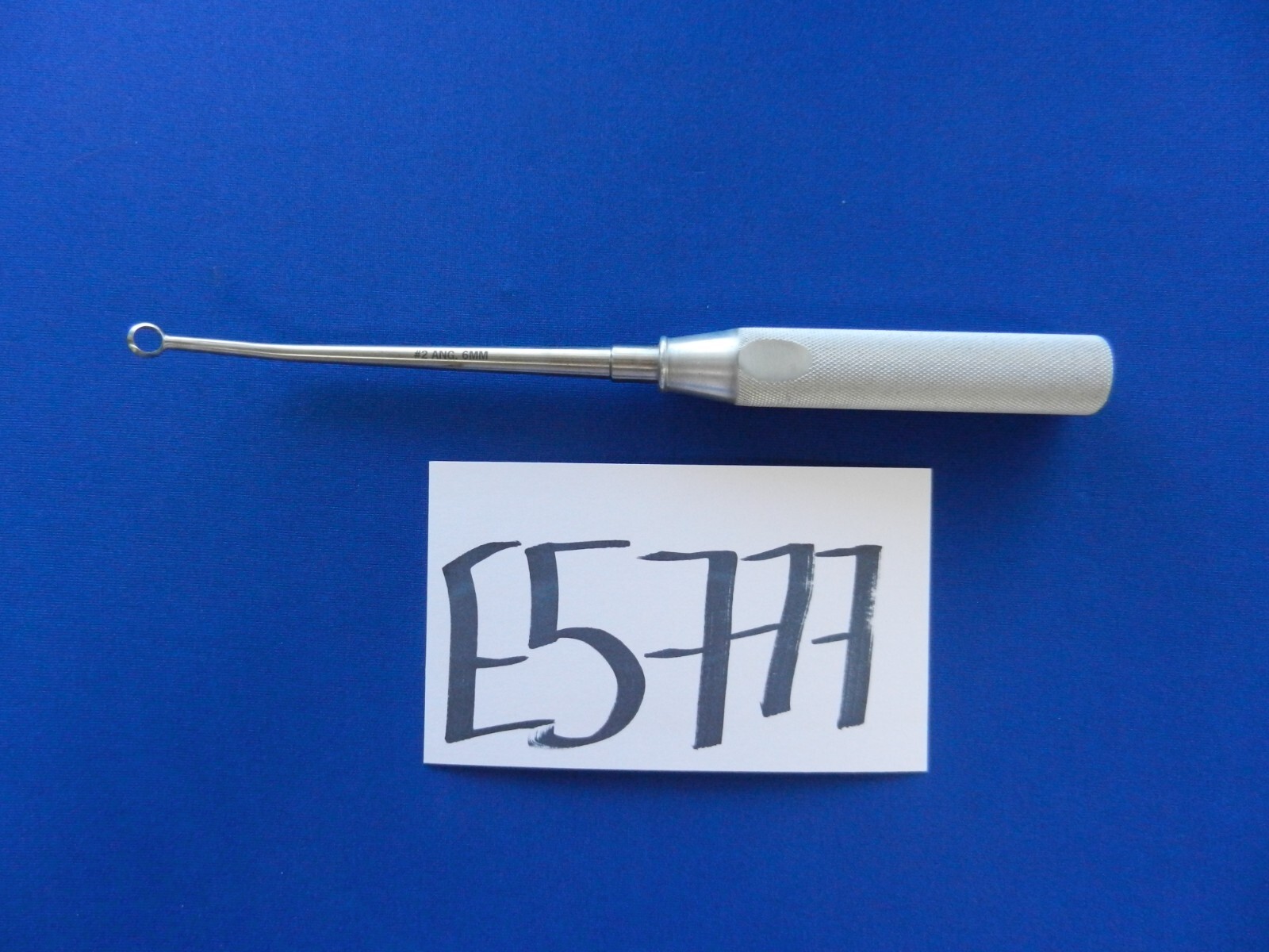 E5777 Codman 23-1017 Angled 35 Degree Cone Ring Curette No. 2