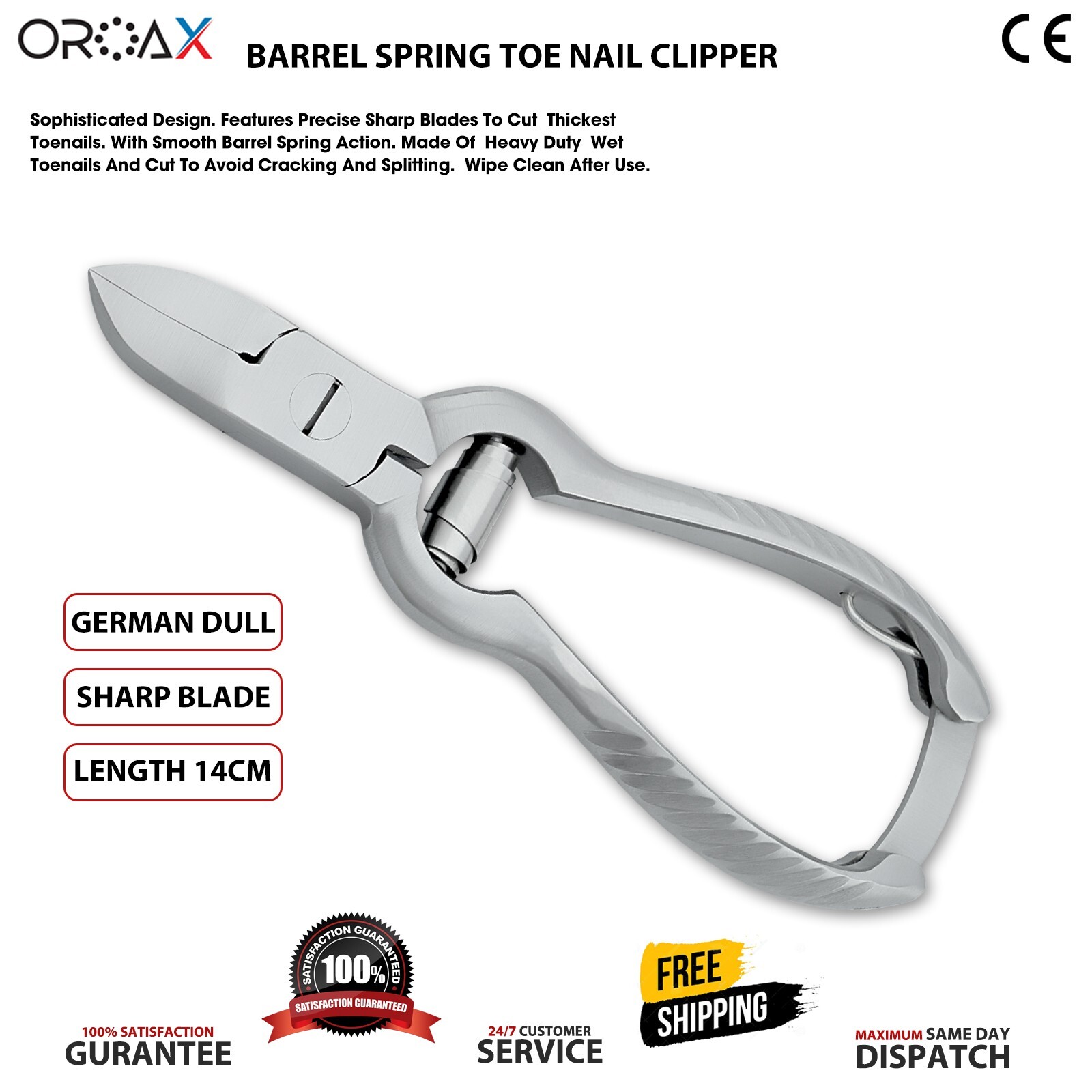 Professional Ingrown Toe Nail Clipper Chiropody Thick Nails Cutter Podiatry