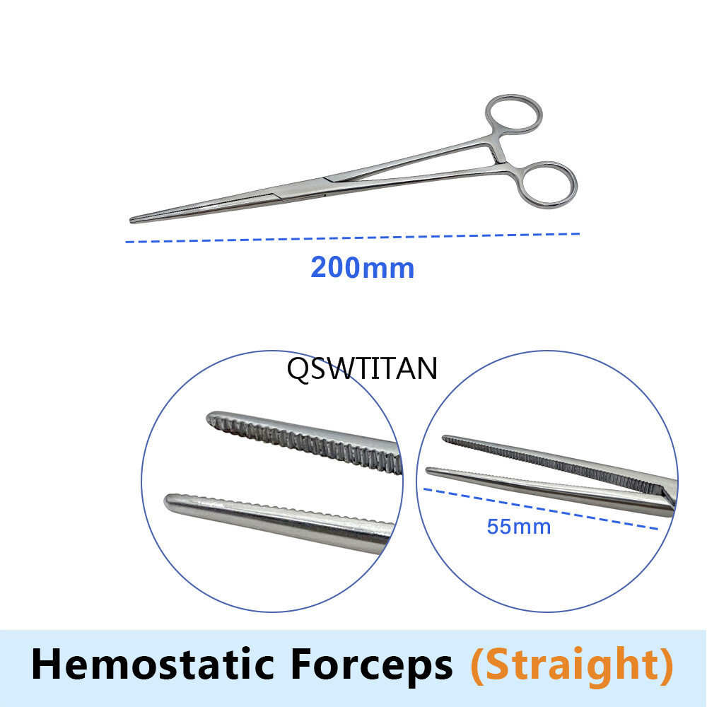 Locking Forceps Hemostatic Forceps Artery Surgical Clamp Curved Straight Tip