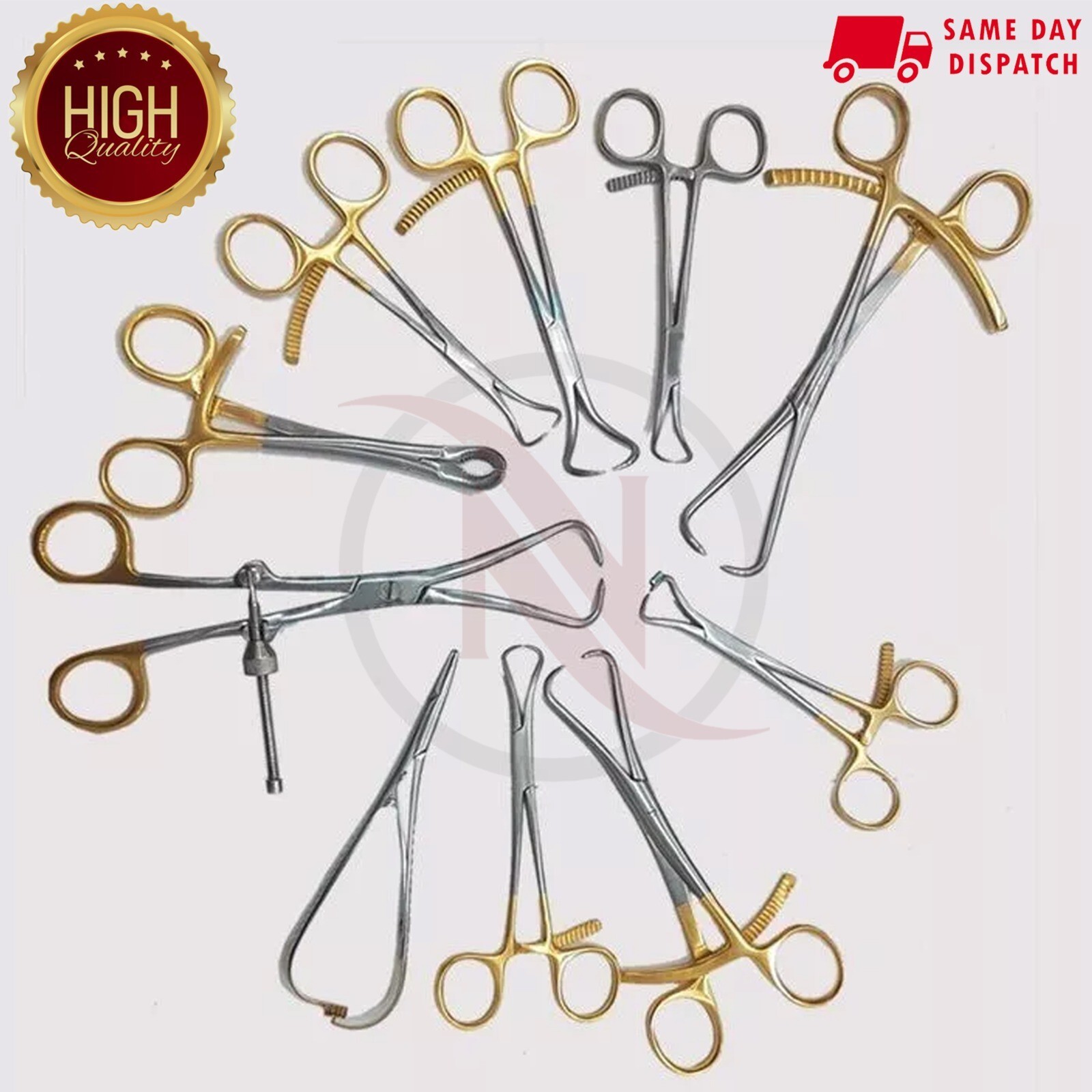 Set of 10 Orthopedic Surgical Veterinary Instruments Excellent Quality