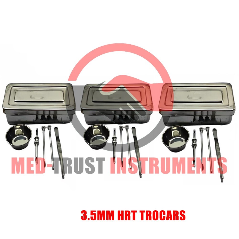 3.5mm HRT Trocar kits Hormone Replacement Pellet Insertion Trocars 3 Sets