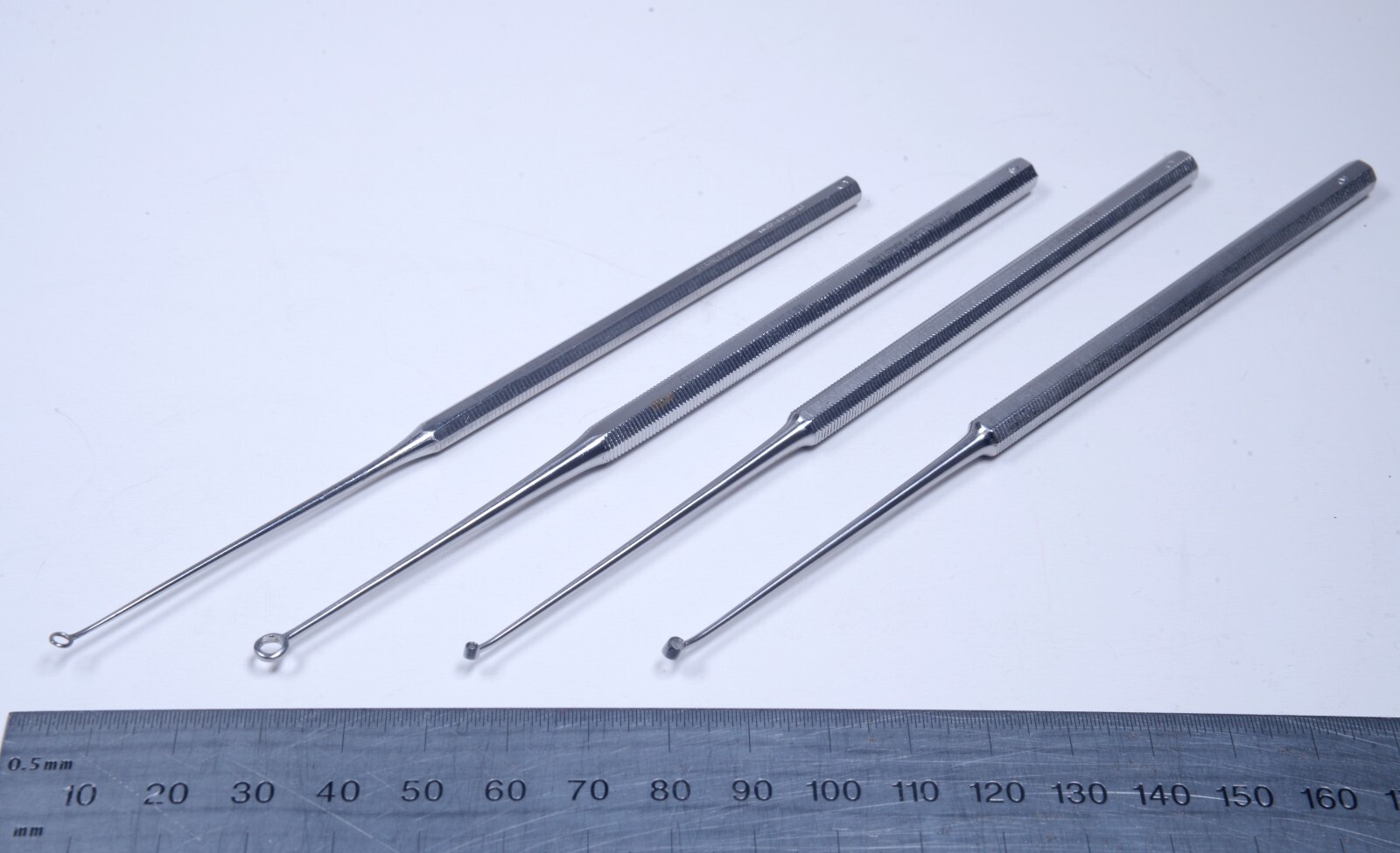 4x Buck Ear Curette SCT Medicon 5¾” Sizes #0 #2 #3 dStainless Steel Surgical