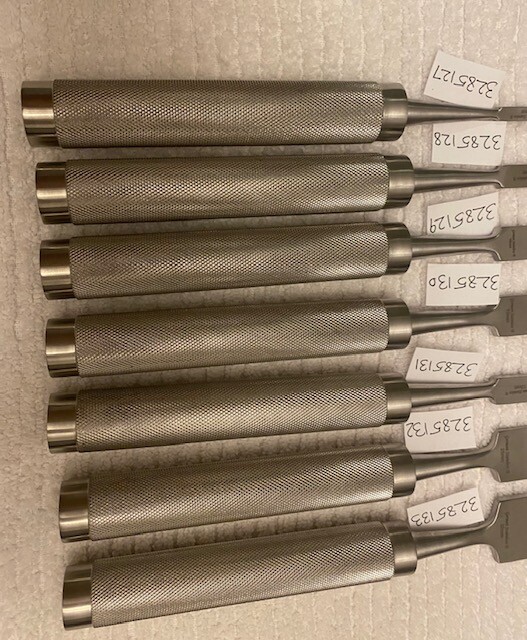 7PCS SET-COBB OSTEOTOME CURVED 11″ BLADE W/–6,10,16,19,13,25,32