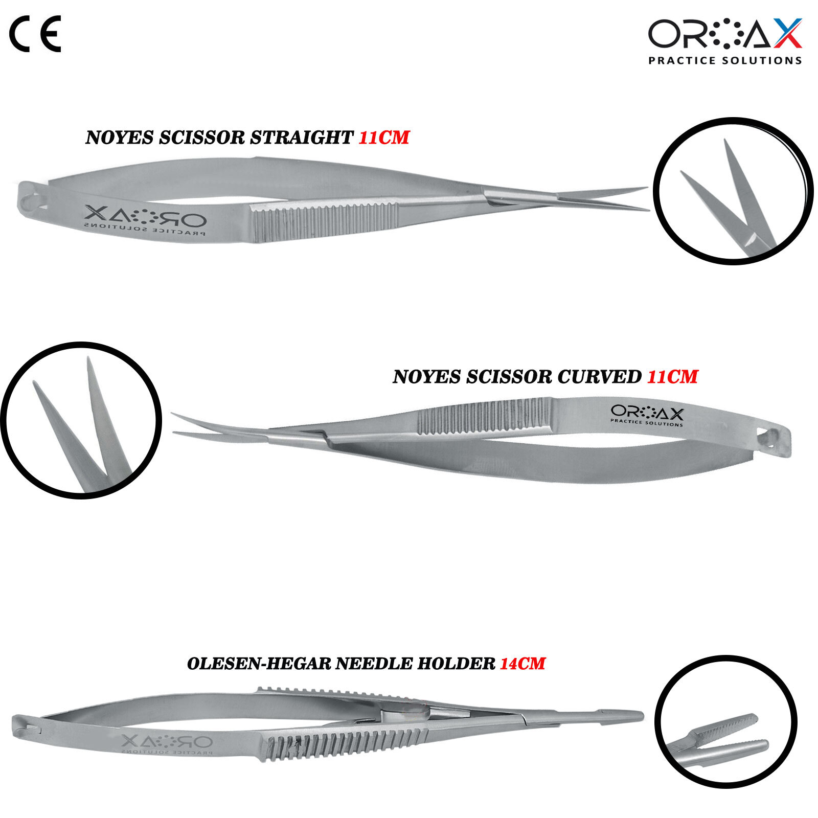 Dental Micro Oral Surgery Gum Cutting Noyes Scissors Needle Holder Castroveijo
