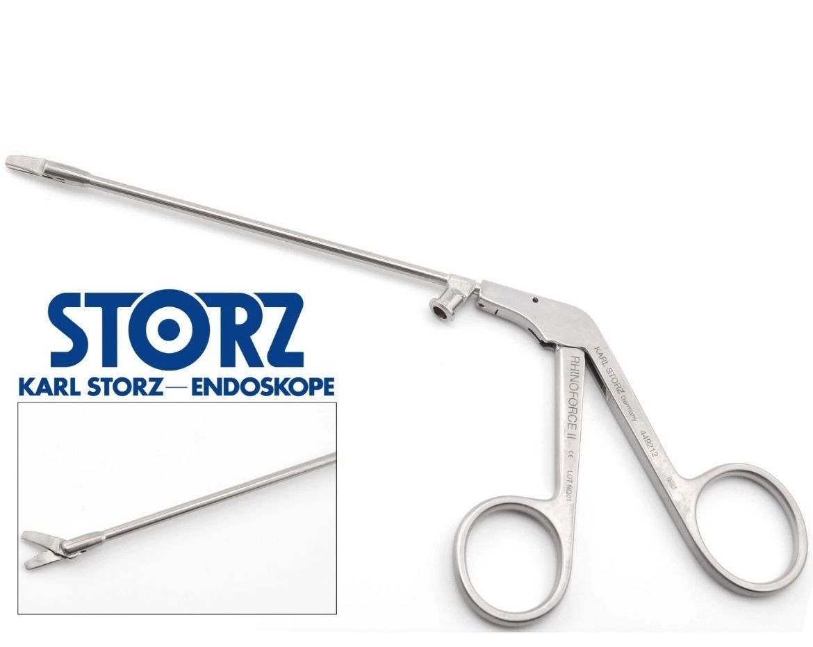 KARL STORZ 449212 Rhinoforce II ENT Nasal Scissors Curved Right 10mm Blade 6″