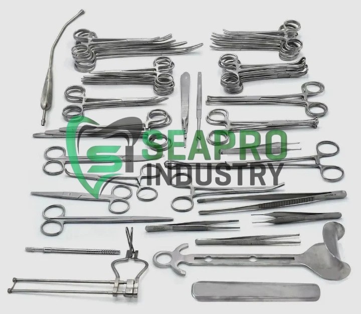 50Pcs General Surgery Basic Laparotomy Surgical Instruments Set
