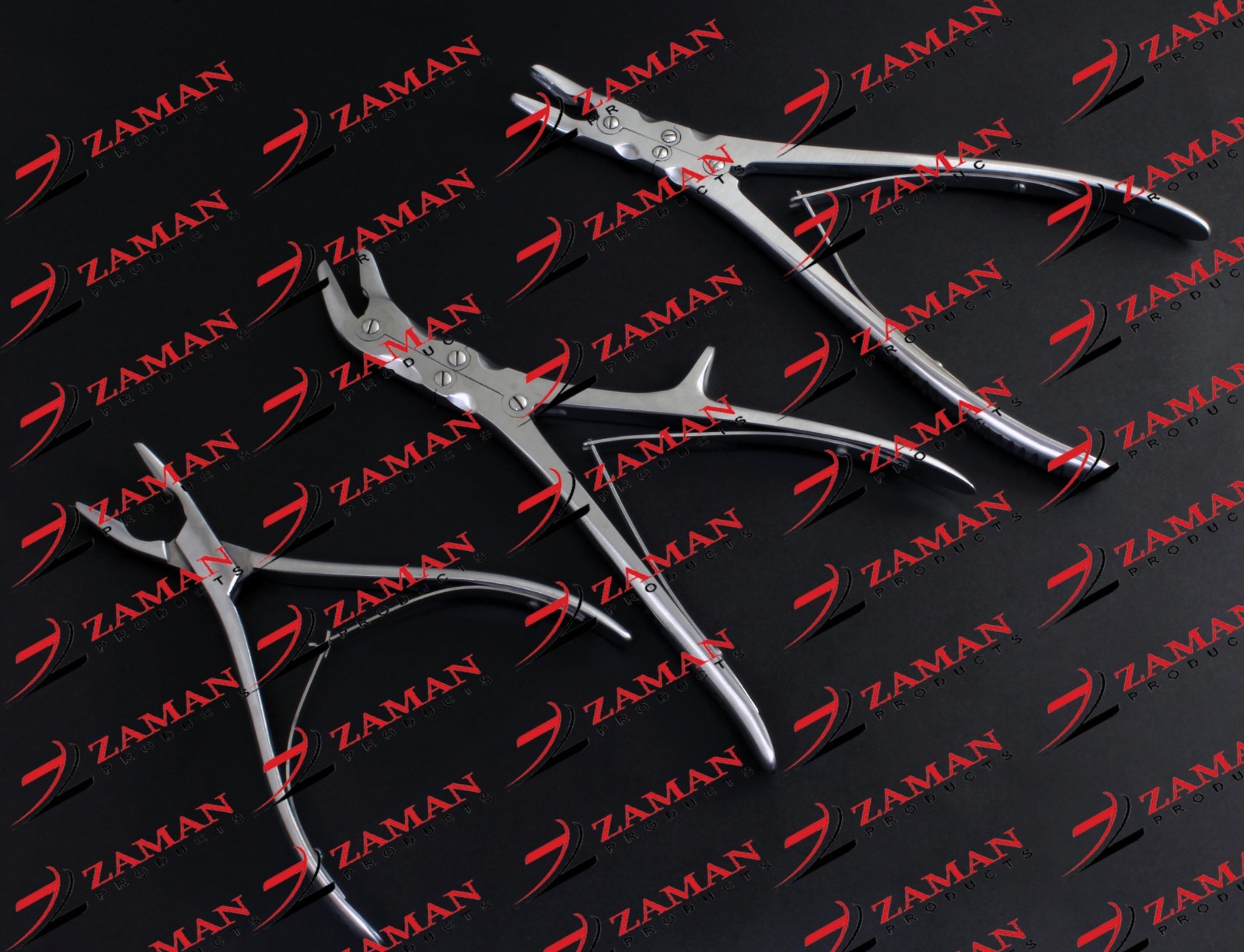 Stille Luer Bone Rongeur 3 PCs Set Orthopedic Instruments By Zaman Products